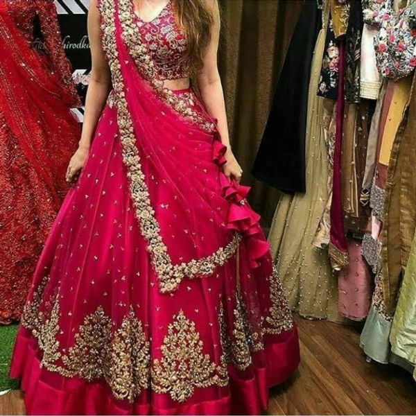  PARTYWEAR EMBROIDERED WORK LEHENGA CHOLI🎊💐💃